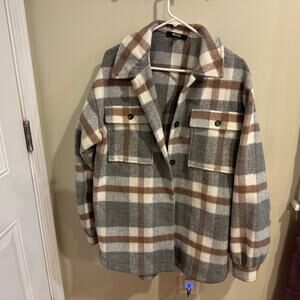 Miss Lola Flannel Shacket Size Large